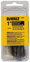 DeWALT - 1" Brush Diam, Knotted, End Brush - 1/4" Diam Shank, 20,000 Max RPM - Exact Tool & Supply