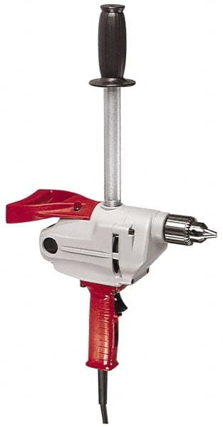 Milwaukee Tool - 1/2" Keyed Chuck, 650 RPM, Spade Handle Electric Drill - Exact Tool & Supply