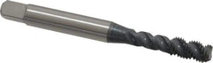 OSG - #10-32 UNF, 3 Flute, 50° Helix, Bottoming Chamfer, elektraLUBE Finish, High Speed Steel Spiral Flute STI Tap - 2-3/8" OAL, 7/8" Thread Length - Exact Tool & Supply