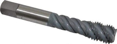 OSG - 1/2-13 UNC, 4 Flute, 50° Helix, Bottoming Chamfer, elektraLUBE Finish, High Speed Steel Spiral Flute STI Tap - 3-3/8" OAL, 1-21/32" Thread Length - Exact Tool & Supply