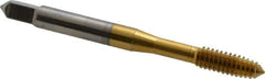 OSG - #12-24 UNC H6 Thread Limit Plug Thread Forming Tap - Cobalt, TiN Finish, 2-3/8" OAL, 15/16" Thread Length, Right Hand Thread, Series HY-PRO NRT - Exact Tool & Supply