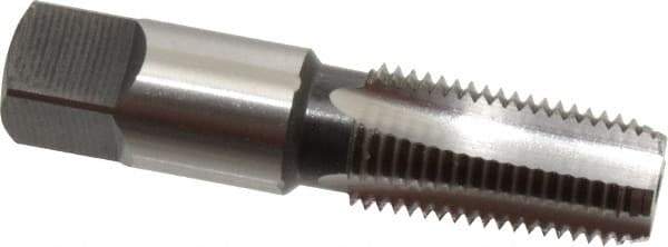 OSG - 1/4-18 NPT Thread, 4 Flute Standard Pipe Tap - 2-7/16" OAL, 1-1/16" Thread Length, 9/16" Shank Diam, Bright Finish, High Speed Steel - Exact Tool & Supply