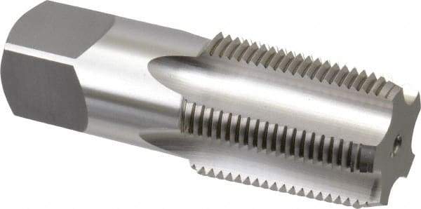 OSG - 1 - 11-1/2 NPT Thread, 5 Flute Standard Pipe Tap - 3-3/4" OAL, 1-3/4" Thread Length, 1-1/8" Shank Diam, Bright Finish, High Speed Steel - Exact Tool & Supply