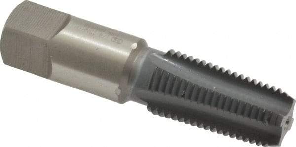 OSG - 1/4-18 NPTF Thread, 4 Flute Standard Pipe Tap - 2-7/16" OAL, 1-1/16" Thread Length, 9/16" Shank Diam, elektraLUBE Finish, High Speed Steel - Exact Tool & Supply