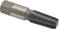 OSG - 1/4-18 NPTF Thread, 4 Flute Standard Pipe Tap - 2-7/16" OAL, 1-1/16" Thread Length, 9/16" Shank Diam, elektraLUBE Finish, High Speed Steel - Exact Tool & Supply