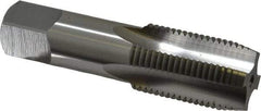OSG - 1/2-14 NPSF Thread, 4 Flute Standard Pipe Tap - 3-1/8" OAL, 1-3/8" Thread Length, 11/16" Shank Diam, Bright Finish, High Speed Steel - Exact Tool & Supply