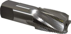OSG - 3/4-14 NPT, 15° Helix, 5 Flutes, Bottoming Chamfer, Bright Finish, High Speed Steel, Spiral Flute Pipe Tap - Right Hand Flute, 29/32" Shank Diam, 1-3/8" Thread Length, 0.4531" Projection, 0.679" Square Size, - Exact Tool & Supply