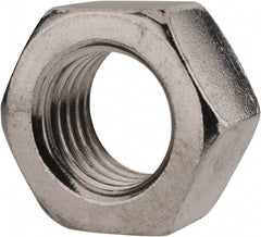 Value Collection - M20x2.50 Metric Coarse Stainless Steel Right Hand Hex Nut - 30mm Across Flats, 16mm High, Uncoated - Exact Tool & Supply