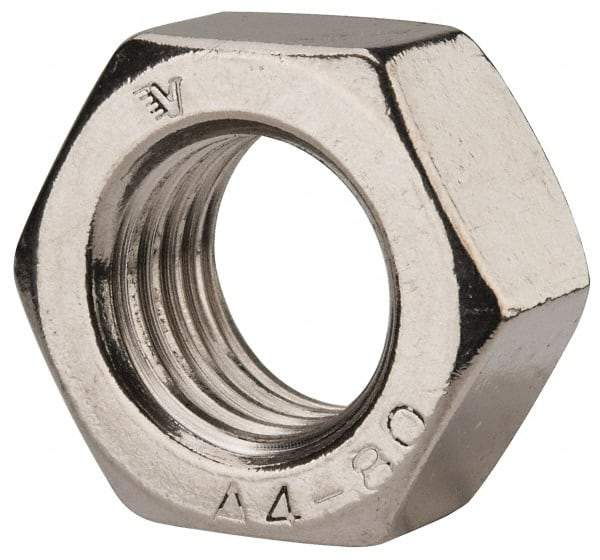Value Collection - M24x3.00 Metric Coarse Stainless Steel Right Hand Hex Nut - 36mm Across Flats, 19mm High, Uncoated - Exact Tool & Supply