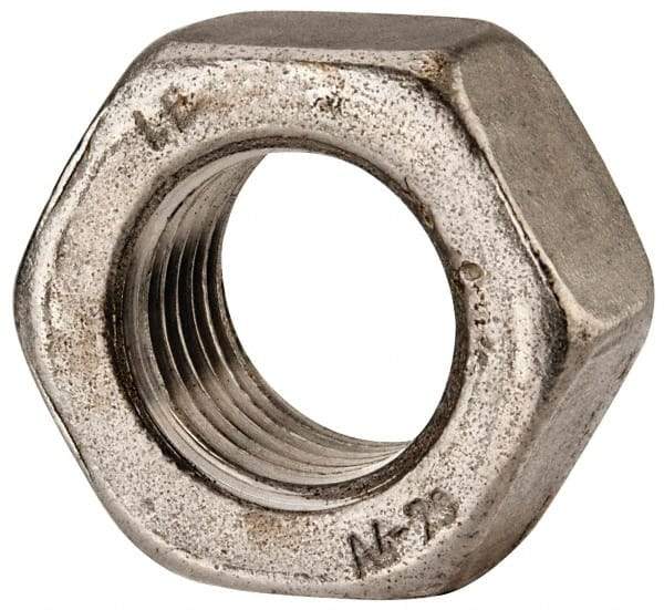 Value Collection - M27x3.00 Metric Coarse Stainless Steel Right Hand Hex Nut - 41mm Across Flats, 22mm High, Uncoated - Exact Tool & Supply