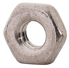 Value Collection - M2.5x0.45 Metric Coarse Stainless Steel Right Hand Hex Jam Nut - 5mm Across Flats, 1.6mm High, Uncoated - Exact Tool & Supply