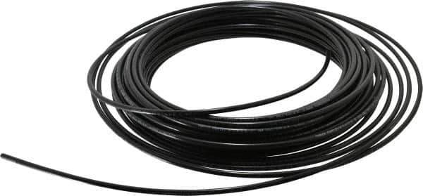 Parker - 1/8" ID x 1/4" OD, 1/16" Wall Thickness, 100' Long, Nylon Tube - Black, 500 Max psi, -65 to 200°F - Exact Tool & Supply
