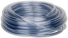 Parker - 1/2" ID x 5/8" OD, 1/16" Wall Thickness, 100' Long, Vinyl Tube - Clear, 30 Max psi, -40 to 150°F - Exact Tool & Supply