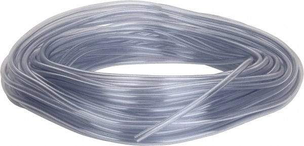 Parker - 3/16" ID x 5/16" OD, 1/16" Wall Thickness, 100' Long, Vinyl Tube - Clear, 55 Max psi, -40 to 150°F - Exact Tool & Supply