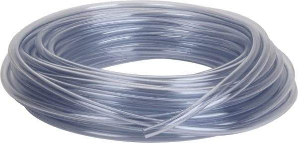 Parker - 3/8" ID x 1/2" OD, 1/16" Wall Thickness, 100' Long, Vinyl Tube - Clear, 45 Max psi, -40 to 150°F - Exact Tool & Supply