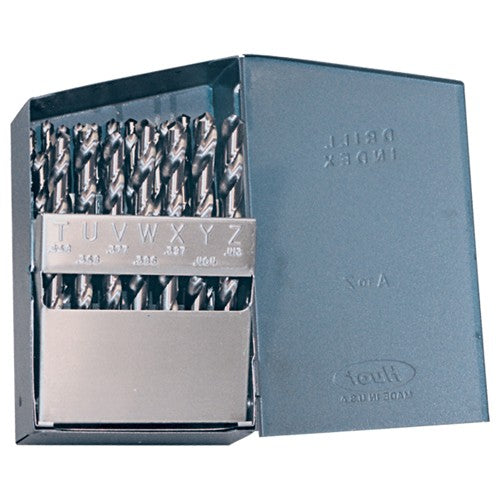 A-Z RHS / RHC HSS 118 Degree Radial Point General Purpose Jobber Lengh Drill Set - Bright - Exact Tool & Supply