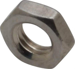 Value Collection - M5x0.80 Metric Coarse Stainless Steel Right Hand Hex Jam Nut - 8mm Across Flats, 2.7mm High, Uncoated - Exact Tool & Supply