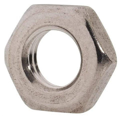 Value Collection - M6x1.00 Metric Coarse Stainless Steel Right Hand Hex Jam Nut - 10mm Across Flats, 3.2mm High, Uncoated - Exact Tool & Supply