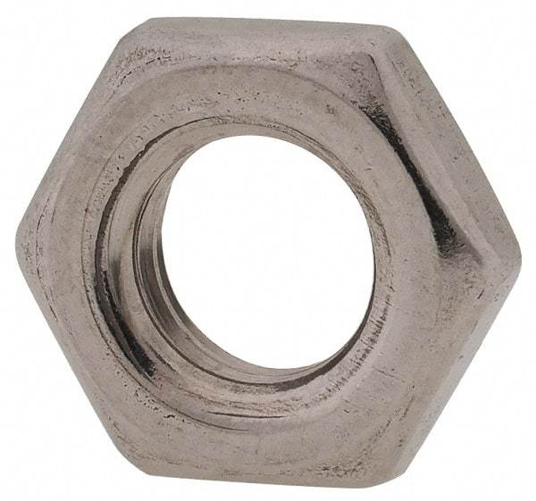 Value Collection - M8x1.25 Metric Coarse Stainless Steel Right Hand Hex Jam Nut - 13mm Across Flats, 4mm High, Uncoated - Exact Tool & Supply