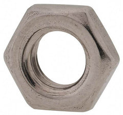 Value Collection - M8x1.25 Metric Coarse Stainless Steel Right Hand Hex Jam Nut - 13mm Across Flats, 4mm High, Uncoated - Exact Tool & Supply