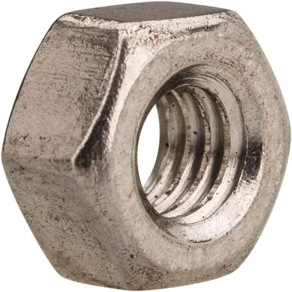 Value Collection - M4x0.70 Metric Coarse Stainless Steel Right Hand Heavy Hex Nut - 7mm Across Flats, 4mm High, Uncoated - Exact Tool & Supply