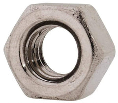 Value Collection - M6x1.00 Metric Coarse Stainless Steel Right Hand Heavy Hex Nut - 10mm Across Flats, 6mm High, Uncoated - Exact Tool & Supply