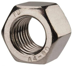 Value Collection - M16x2.00 Metric Coarse Stainless Steel Right Hand Heavy Hex Nut - 24mm Across Flats, 16mm High, Uncoated - Exact Tool & Supply
