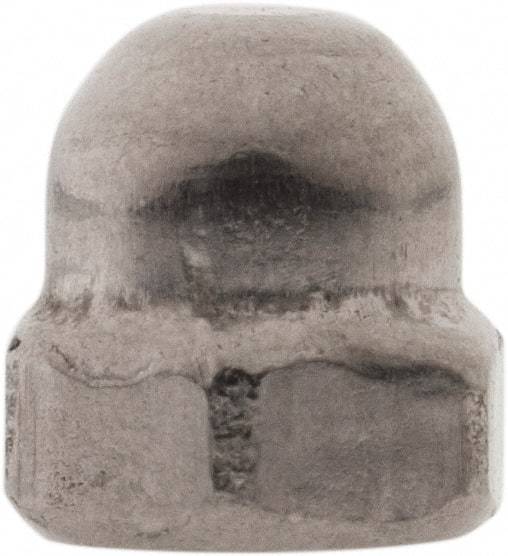 Value Collection - M3x0.5 Metric Coarse, 5.5mm Width Across Flats, Uncoated, Stainless Steel Acorn Nut - 5.1mm Overall Height, Austenitic A4, DIN 1587 - Exact Tool & Supply