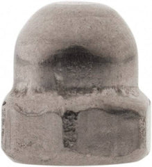 Value Collection - M3x0.5 Metric Coarse, 5.5mm Width Across Flats, Uncoated, Stainless Steel Acorn Nut - 5.1mm Overall Height, Austenitic A4, DIN 1587 - Exact Tool & Supply