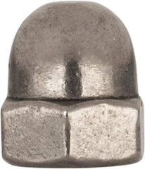Value Collection - M8x1.25 Metric Coarse, 13mm Width Across Flats, Uncoated, Stainless Steel Acorn Nut - 15mm Overall Height, Austenitic A4, DIN 1587 - Exact Tool & Supply