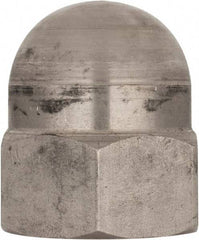 Value Collection - M27x3 Metric Coarse, 41mm Width Across Flats, Uncoated, Stainless Steel Acorn Nut - 50mm Overall Height, Austenitic A4, DIN 1587 - Exact Tool & Supply