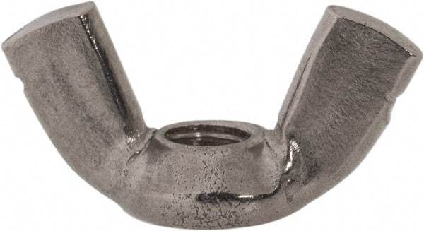 Value Collection - M4x0.70 Metric Coarse, Stainless Steel Standard Wing Nut - Grade 316, Austenitic Grade A4, 17.6mm Wing Span, 8.6mm Wing Span - Exact Tool & Supply