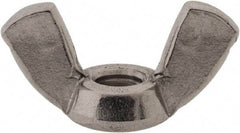 Value Collection - M6x1.00 Metric Coarse, Stainless Steel Standard Wing Nut - Grade 316, Austenitic Grade A4, 27.5mm Wing Span, 13.6mm Wing Span - Exact Tool & Supply