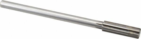 Made in USA - 0.592" Carbide-Tipped 6 Flute Chucking Reamer - Exact Tool & Supply