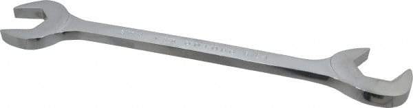 Proto - 1-3/8" Standard Open End Wrench - 13-3/4" OAL, Double End, Chrome Finish, 15° & 60° Head Angle - Exact Tool & Supply
