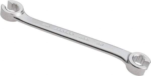 Proto - 3/8 x 7/16", Satin Finish, Open End Flare Nut Wrench - 12 Points, 6-1/4" OAL, Steel, Double End Head - Exact Tool & Supply