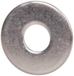 Value Collection - M5 Screw, Grade 18-8 Stainless Steel Fender Flat Washer - 5.3mm ID x 15mm OD, Plain Finish - Exact Tool & Supply