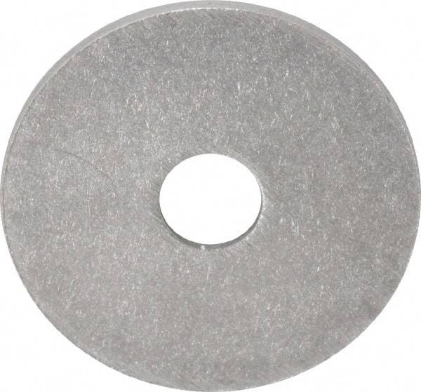 Value Collection - M3 Screw, Grade 18-8 Stainless Steel Fender Flat Washer - 3.2mm ID x 14mm OD, Plain Finish - Exact Tool & Supply