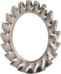 Value Collection - M22 Screw, 23mm ID, Stainless Steel External Tooth Lock Washer - 36mm OD, Uncoated, Grade 18-8 & Austenitic A2 - Exact Tool & Supply