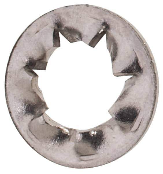 Value Collection - M2.5 Screw, 2.7mm ID, Stainless Steel Internal Tooth Lock Washer - 5.5mm OD, Uncoated, Grade 18-8 & Austenitic A2 - Exact Tool & Supply