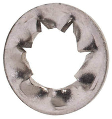 Value Collection - M2.5 Screw, 2.7mm ID, Stainless Steel Internal Tooth Lock Washer - 5.5mm OD, Uncoated, Grade 18-8 & Austenitic A2 - Exact Tool & Supply