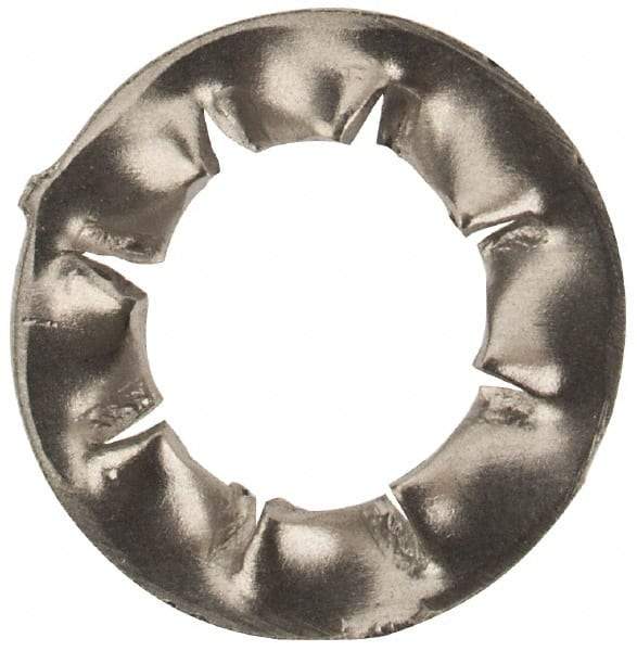 Value Collection - M5 Screw, 5.3mm ID, Stainless Steel Internal Tooth Lock Washer - 10mm OD, Uncoated, Grade 18-8 & Austenitic A2 - Exact Tool & Supply