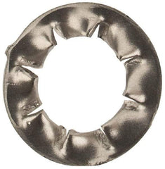 Value Collection - M5 Screw, 5.3mm ID, Stainless Steel Internal Tooth Lock Washer - 10mm OD, Uncoated, Grade 18-8 & Austenitic A2 - Exact Tool & Supply
