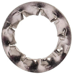 Value Collection - M6 Screw, 6.4mm ID, Stainless Steel Internal Tooth Lock Washer - 11mm OD, Uncoated, Grade 18-8 & Austenitic A2 - Exact Tool & Supply