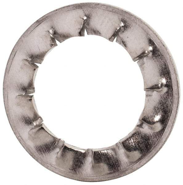 Value Collection - M12 Screw, 13mm ID, Stainless Steel Internal Tooth Lock Washer - 20.5mm OD, Uncoated, Grade 18-8 & Austenitic A2 - Exact Tool & Supply