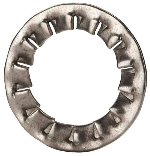 Value Collection - M14 Screw, 15mm ID, Stainless Steel Internal Tooth Lock Washer - 24mm OD, Uncoated, Grade 18-8 & Austenitic A2 - Exact Tool & Supply
