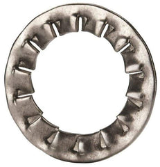 Value Collection - M14 Screw, 15mm ID, Stainless Steel Internal Tooth Lock Washer - 24mm OD, Uncoated, Grade 18-8 & Austenitic A2 - Exact Tool & Supply