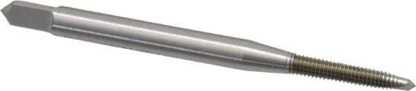 OSG - M2.5x0.45 Metric Coarse, 2 Flute, Bright Finish, High Speed Steel Spiral Point Tap - Plug Chamfer, Right Hand Thread, 1-13/16" OAL, 1/2" Thread Length, 0.141" Shank Diam, 6H Class of Fit, Series 142 - Exact Tool & Supply