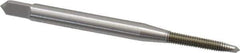 OSG - M2.5x0.45 Metric Coarse, 2 Flute, Bright Finish, High Speed Steel Spiral Point Tap - Plug Chamfer, Right Hand Thread, 1-13/16" OAL, 1/2" Thread Length, 0.141" Shank Diam, 6H Class of Fit, Series 142 - Exact Tool & Supply