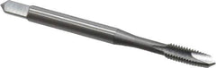 OSG - M4x0.70 Metric Coarse, 2 Flute, Bright Finish, High Speed Steel Spiral Point Tap - Plug Chamfer, Right Hand Thread, 2-1/8" OAL, 3/4" Thread Length, 0.168" Shank Diam, 6H Class of Fit, Series 142 - Exact Tool & Supply